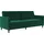 dorel home 3-Sitzer Celine, Rückenlehne 2-teilig und 3-fach verstellbar, Sitzhöhe 43 cm grün