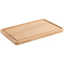 henckels by zwilling Cutting Board Schneidbrett aus Holz, 32 x 22 x 2 cm, Saftrille, beidseitig nutzbar