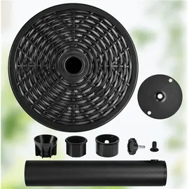 Yaheetech Schirmständer Kunststoff Φ 50 cm Schwarz