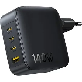 Baseus EnerFill FH11 Netzladegerät 140W Wall Charger 3xUSB-C - Schwarz