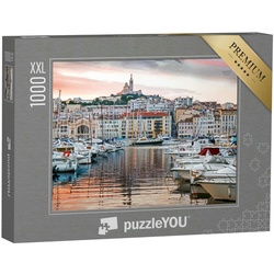 puzzleYOU Puzzle Puzzle 1000 Teile XXL „Hafen von Marseille, Provence, Frankreich“, 1000 Puzzleteile, puzzleYOU-Kollektionen Frankreich