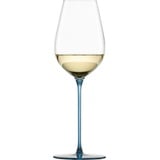 Eisch Champagnerglas INSPIRE SENSISPLUS, Kristallglas, die Veredelung der Stiele erfolgt in Handarbeit, 400 ml, 2-teilig blau