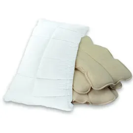Traumina Exclusive Natur Kissen 40 x 80 cm Weiß