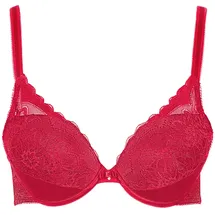 LISCA Push-up-BH Größe 80B, Farbe rot, - 80B
