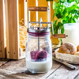 Kilner Butterfass mit Drehkurbel 1 Liter