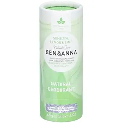 Ben & Anna Natural Deodorant Papertube Lemon & Lime Sensitive