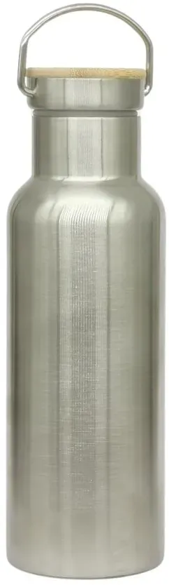 Edelstahl Thermoflasche Stahl (500 ml) mit Stahldeckel Retro - DORAs