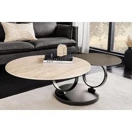 Riess-Ambiente DANCING RINGS Braun Travertin 133 x 44 x 100 cm