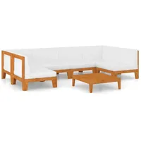 vidaXL 7-tlg Garten-Lounge-Set mit Kissen Massivholz Akazie