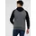 behype Sweatjacke "HENRAY", Herren, Gr. M, grau (dunkelgrau), 70% Baumwolle, 30% Polyester, mehrfarbig, normal, ohne Ausschnitt, Sweatjacken Sweatjacke, mit erhöhtem Kragen