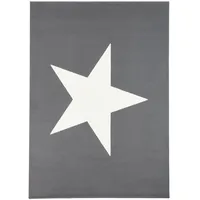 Pergamon Kinder und Jugend Teppich Trendline Stern Anthrazit, 185x270cm