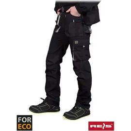 Reis FORECO-T BJS62 Arbeitshosen Männer, Arbeitshose, Schnittschutzhose, Arbeithose Herren, Schwarz Hellgrau, 62 Größe