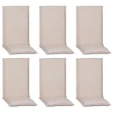 beo Hochlehnerauflage Hochlehner Saumauflage Ascot: Zip, Bindebänder beige