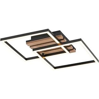 just light. AKUSTIKA 1 LED eckig braun, schwarz