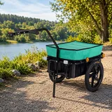 SAMAX Lastenanhänger 70 L grün