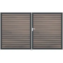 GROJA Doppeltor 300 x 180 cm Braun