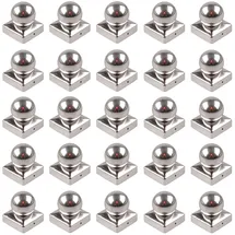 Trutzholm 25x Pfostenkappe Edelstahl 101 mm Kugel Abdeckkappe Für Pfosten 10 x 10 cm