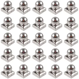 Trutzholm 25x Pfostenkappe Edelstahl 101 mm Kugel Abdeckkappe Für Pfosten 10 x 10 cm