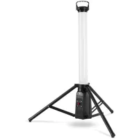 STAHLWERK LED Turm Baustrahler 360° 30 Watt Akku-Bauleuchte