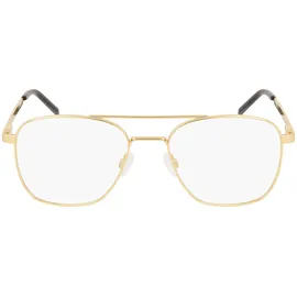 Hugo Quadratisch Metall Brillen in Gold für Herren, Brille mit Sehstärke, optional mit Sonnenbrillen tönung oder Blaulichtfilter (Modell Hg 1034)
