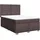 vidaXL Boxspringbett 140 x 200 cm Dunkelbraun