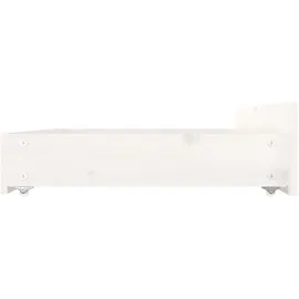 vidaXL Bettschubladen 4 Stk. Weiß Massivholz Kiefer