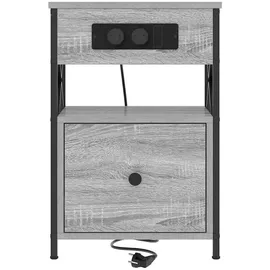 vidaXL Nachttisch Grau Sonoma 40 x 31 x 60 cm Holzwerkstoff
