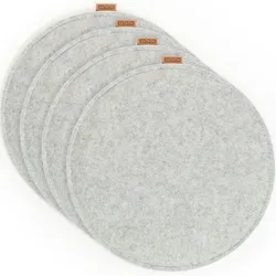 4 er Set Sitzkissen  4 Sitzauflage mit Antirutschnoppen  Ø 40 cm