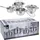 Excellent Houseware Kochtopfset Topf-Set 8-tlg. Kochtopf + Glasdeckel