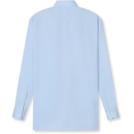 Olymp Businesshemd OLYMP "OLYMP Luxor, comfort fit, New Kent", Herren, Gr. 43, Normaler Arm, bleu, 100% Baumwolle, Hemden