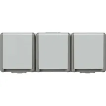 Siemens DELTA fläche IP44 Schuko-Steckdose, dunkelgrau/hellgrau 5UB4731