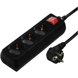 Hama Steckdosenleiste 3-fach 3 m Schwarz 1 St.