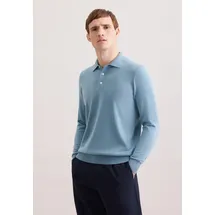 Seidensticker Polokragenpullover SEIDENSTICKER "Schwarze Rose", Herren, Gr. M, mint, 100% Wolle, unifarben, regular fit, Pullover, 1/1 Kragen Uni
