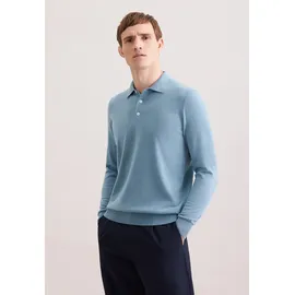 Seidensticker Polokragenpullover SEIDENSTICKER "Schwarze Rose", Herren, Gr. M, mint, 100% Wolle, unifarben, regular fit, Pullover, 1/1 Kragen Uni