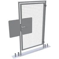 Schake Mobilzaun-Tür Klinke Panikschloss Klinke Silber