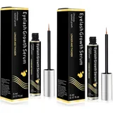 Wimpernserum,2PCS Wimpernserum ohne Hormone,Lash Lift Serum,Wimpernlifting hormonfrei,Augenbrauen Serum,Lashes Serum natürliches Wimpernverlängerung für Wimpernwachstum,vollere und lange Wimpern(10ML)