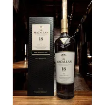 Macallan 18 Years Old Sherry Oak Cask Highland Single Malt Scotch 43% vol 0,7 l Geschenkbox