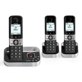 ALCATEL F890 Voice Trio – Schnurloses DECT-Telefon mit Anrufbeantworter – hochauflösendes Grafikdisplay – Freisprecheinrichtung – Anrufsperre – VIP-Klingelton – Anrufbeantworter 50 Minuten – 3