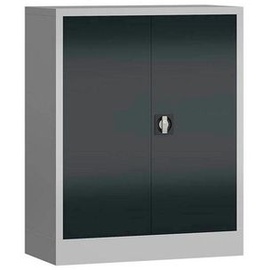 Classix Stahlschrank X-530318 anthrazit, lichtgrau 80,0 x 38,0 x 100,0 cm, aufgebaut
