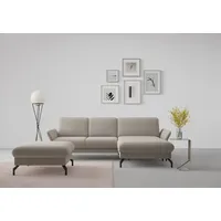 sit&more Ecksofa SIT & MORE "Fashion L-Form", braun (latte), B:253cm H:84cm T:165cm, Sofas, Ecksofa, wahlweise mit Kopfteilverstellung und Vorziehsitz, motorisch