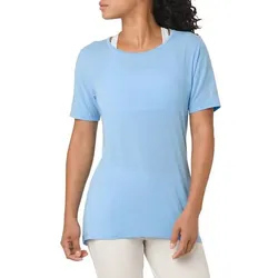 ASICS Damen Hemd SS TOP, BLUE BELL HEATHER, S