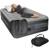 ML-Design Luftmatratze 1 Person 196x97x47 cm Grau, selbstaufblasend
