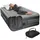ML-Design Luftmatratze 1 Person 196x97x47 cm Grau Selbstaufblasend