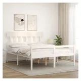 vidaXL Seniorenbett 160 x 200 cm Weiß