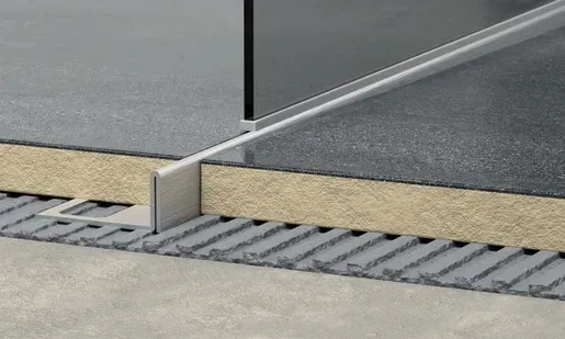 Leist Links Havos Gebürstet, Edelstahl, Länge 120 cm, Kantenhöhe 10 mm, SPNRZK10120L