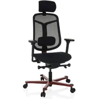 HJH Office Bürostuhl BICOLORE HIGH End HIGH Stoff/Netzstoff mit