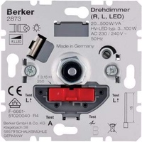 Berker Drehdimmer mit Softrastung Lichtsteuerung (2873)