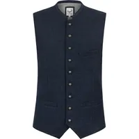 Stockerpoint Trachtenweste "Devito", Knopfleiste, Paspeltaschen, für Herren, BLAU, 54