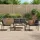 vidaXL Gartenmöbel-Set 4-tlg. Dunkelgrau