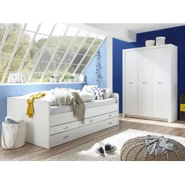 Begabino Kinderträume Funktionsbett mit Schubkästen weiß